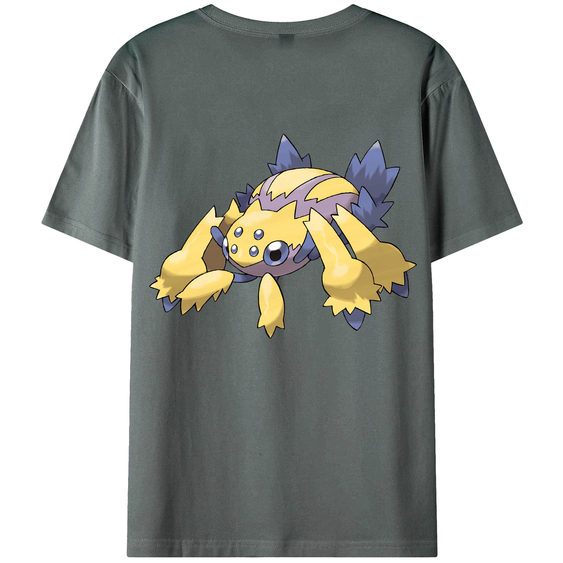 （画像用） ポケットモンスター Pokémon 綿100％ メンズ半袖Tシャツ（バックプリント） 通気性